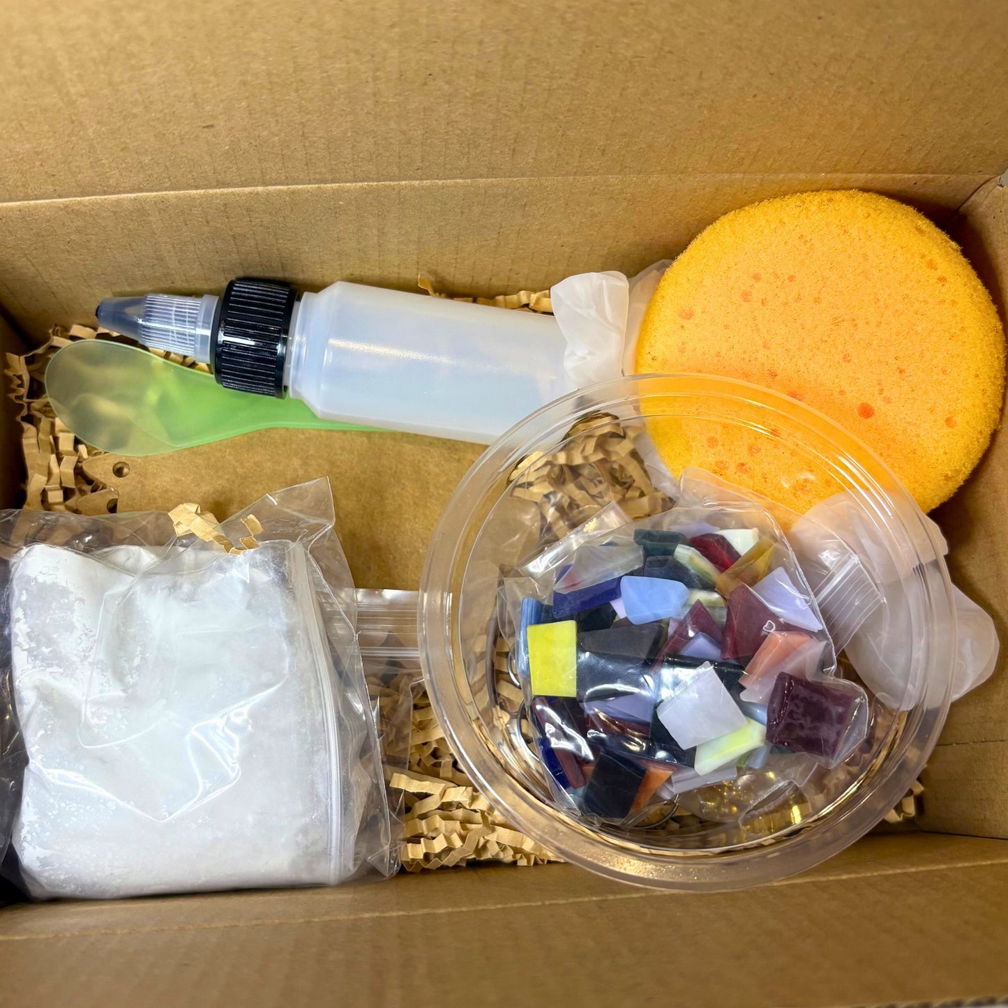 DIY Set of 2 Stained Glass Mosaic Ornament